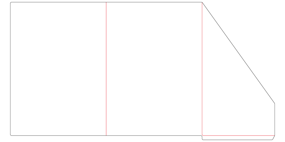 فولدر تک جیب با برش دیجیتال الگوی 3