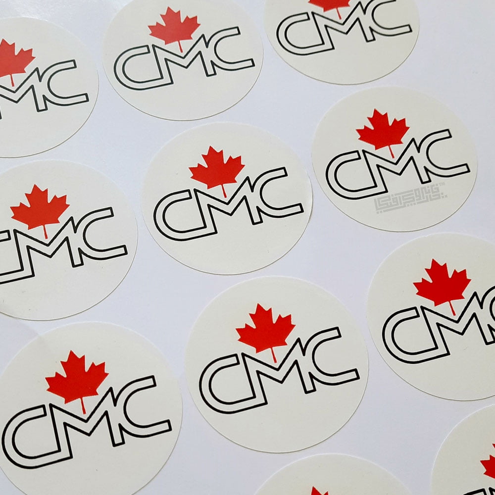 چاپ لیبل PVC سفید ضد آب