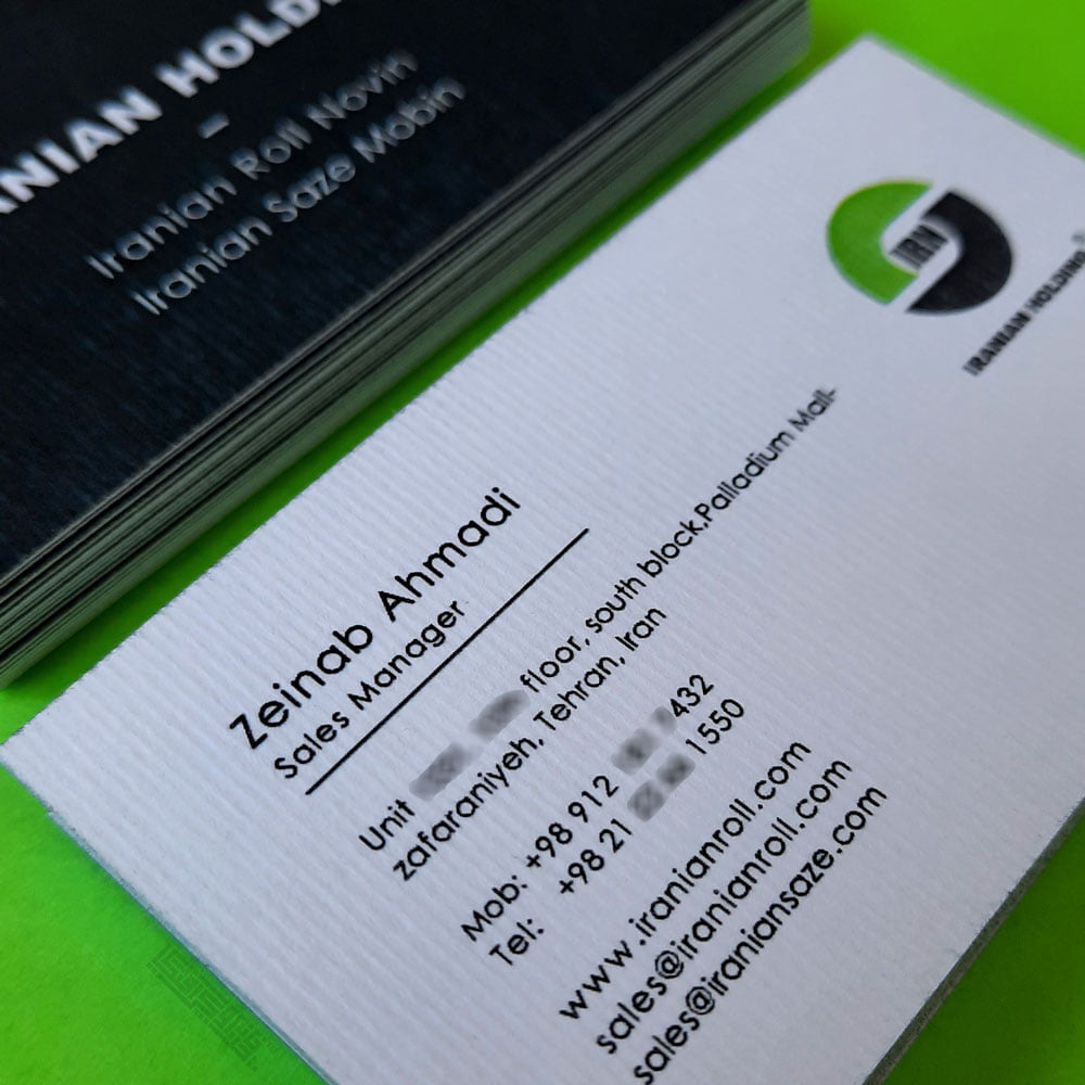 کارت ویزیت کتان کبریتی