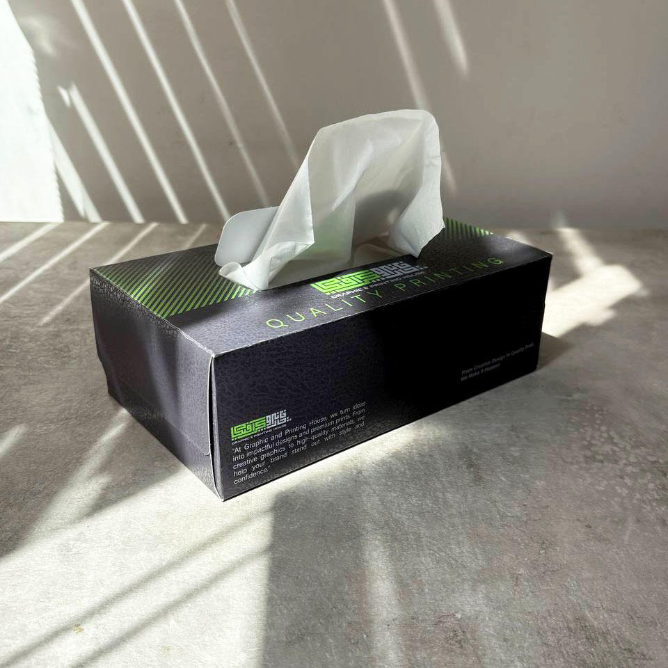 چاپ جعبه دستمال کاغذی